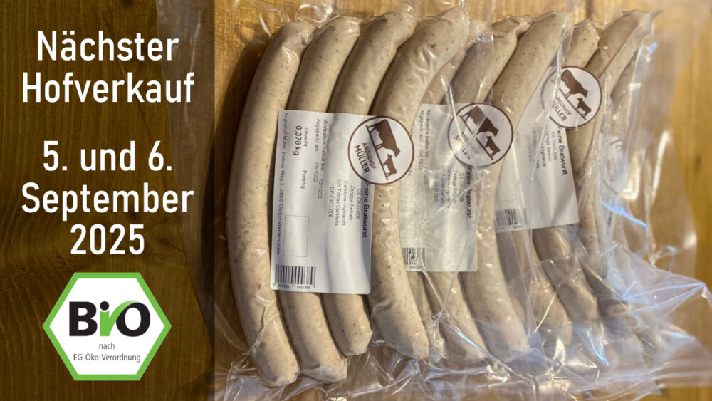 Vakuumierte feine Bratwurst